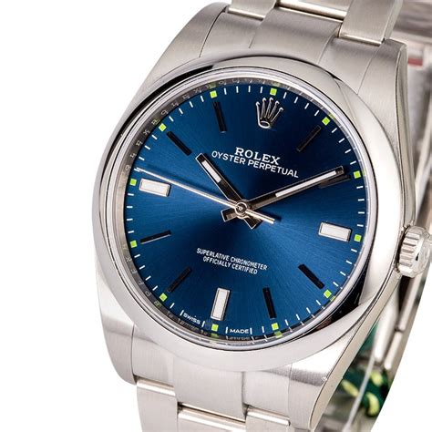 rolex oyster perpetual 114300 blue qurtez|Rolex Oyster Perpetual dark rhodium.